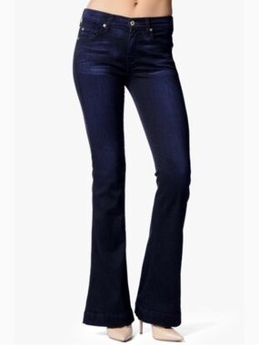 7 For All Mankind Dark Wash Slim Trouser Jeans. Size 28